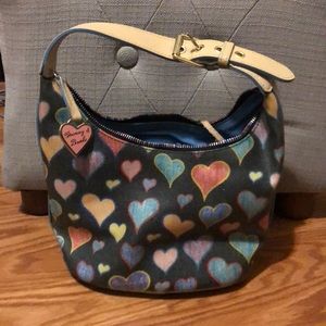 Dooney & Bourke Black Rainbow Hearts Purse